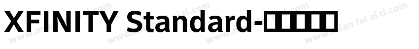 XFINITY Standard字体转换